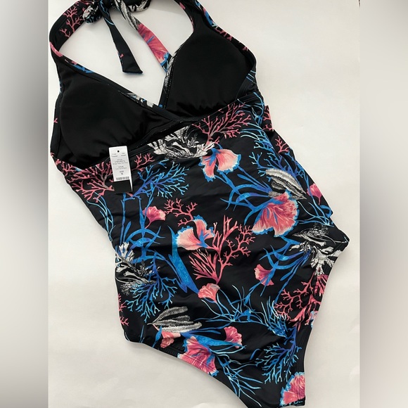 WHBM Halter One-Piece Swimsuit - Picture 2 of 3